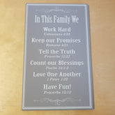 C&F Wooden In This Family We (Grey) Quote Plaque - Kids Haven